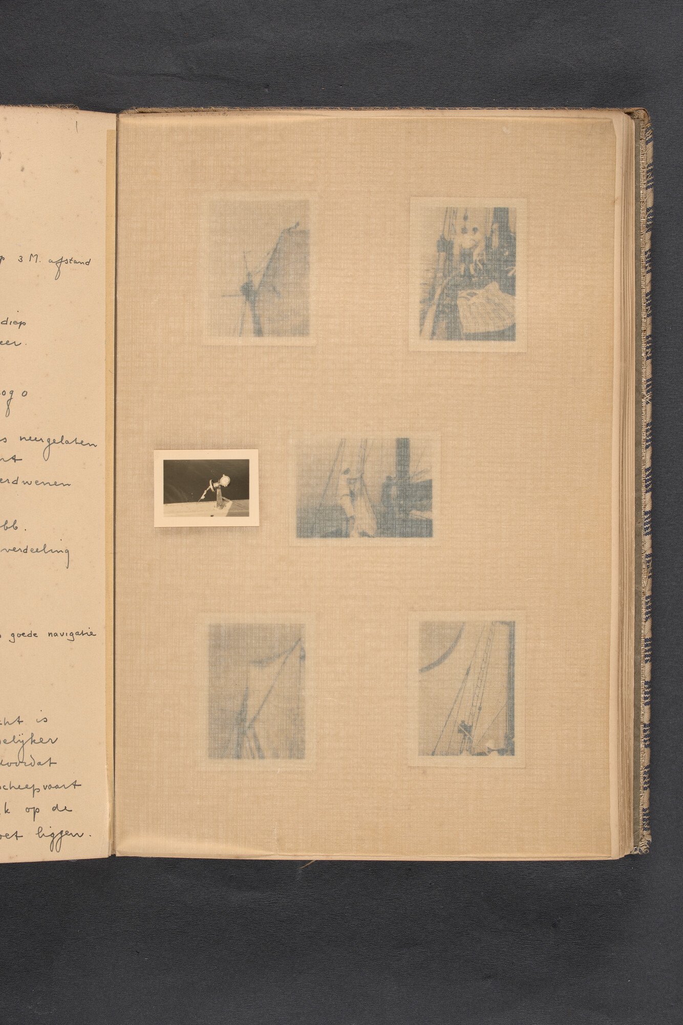 2017.0789; Logboek c.q. fotoalbum van een reis met zeilkotter Bellatrix naar Denemarken, 1937; logboek