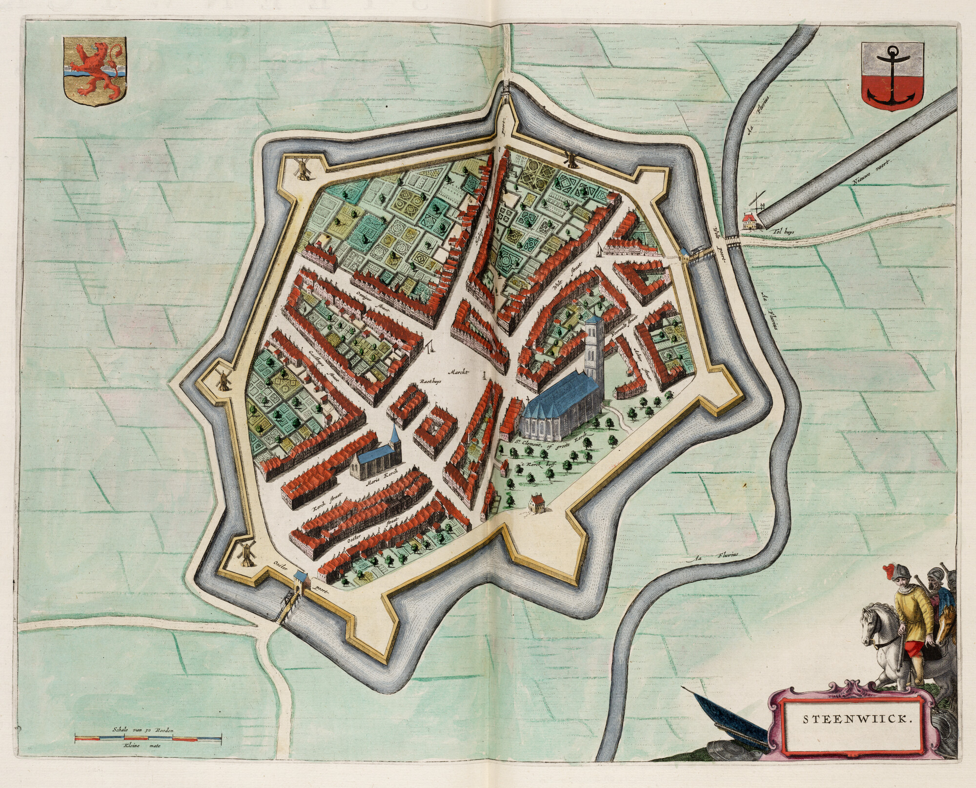S.1034(15) [kaart 076]; Kaart van Steenwijk; landkaart