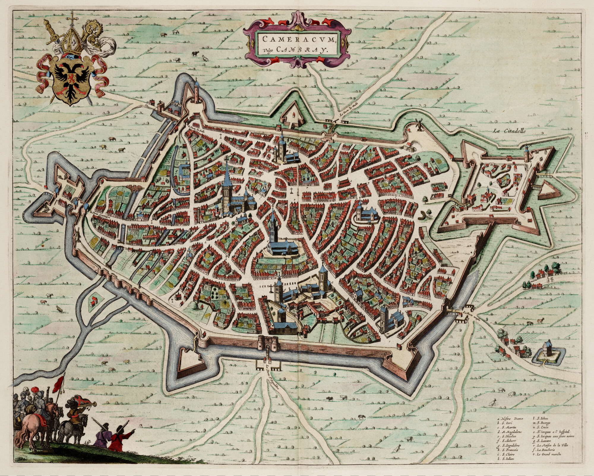 S.1034(16) [kaart 091]; Kaart van Cambrai; landkaart