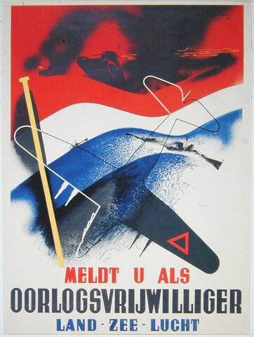 S.6021(03); 'Meldt U als oorlogsvrijwilliger'; affiche