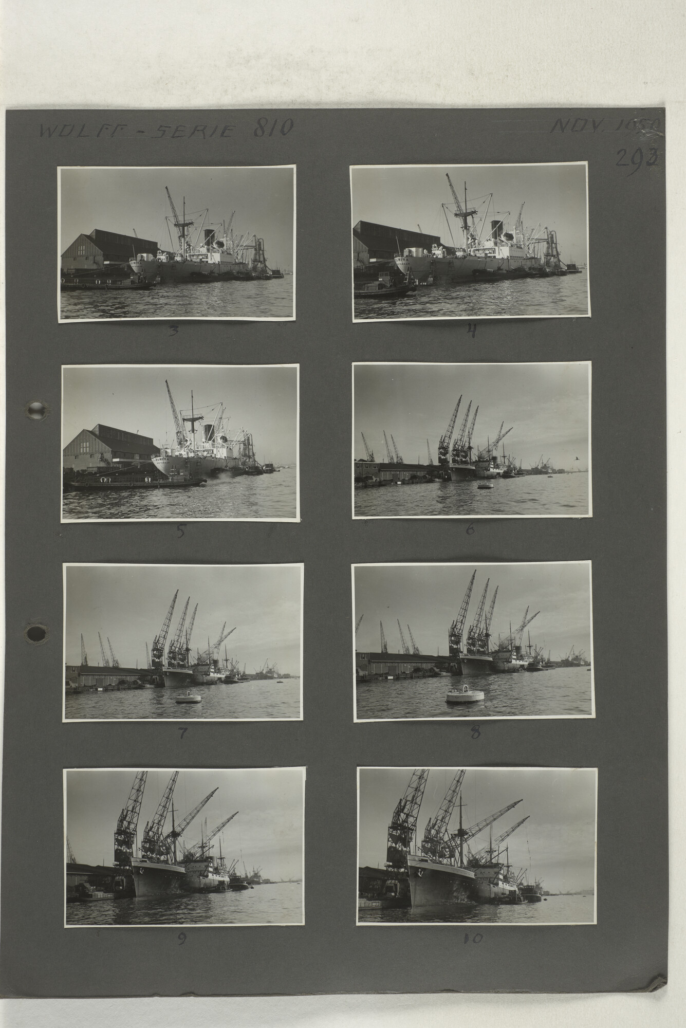 1998.2181; Omslag met een grote hoeveelheid proef foto's gemaakt in opdracht van de Gemeente Handelsinrichtingen en de Vereniging "de Amsterdamsche Haven" te Amsterdam.; omslag