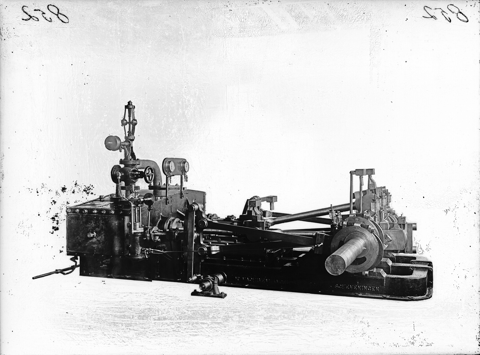 S.1156(06)249a2; Machine voor de baggermolen Maasstroom; negatief