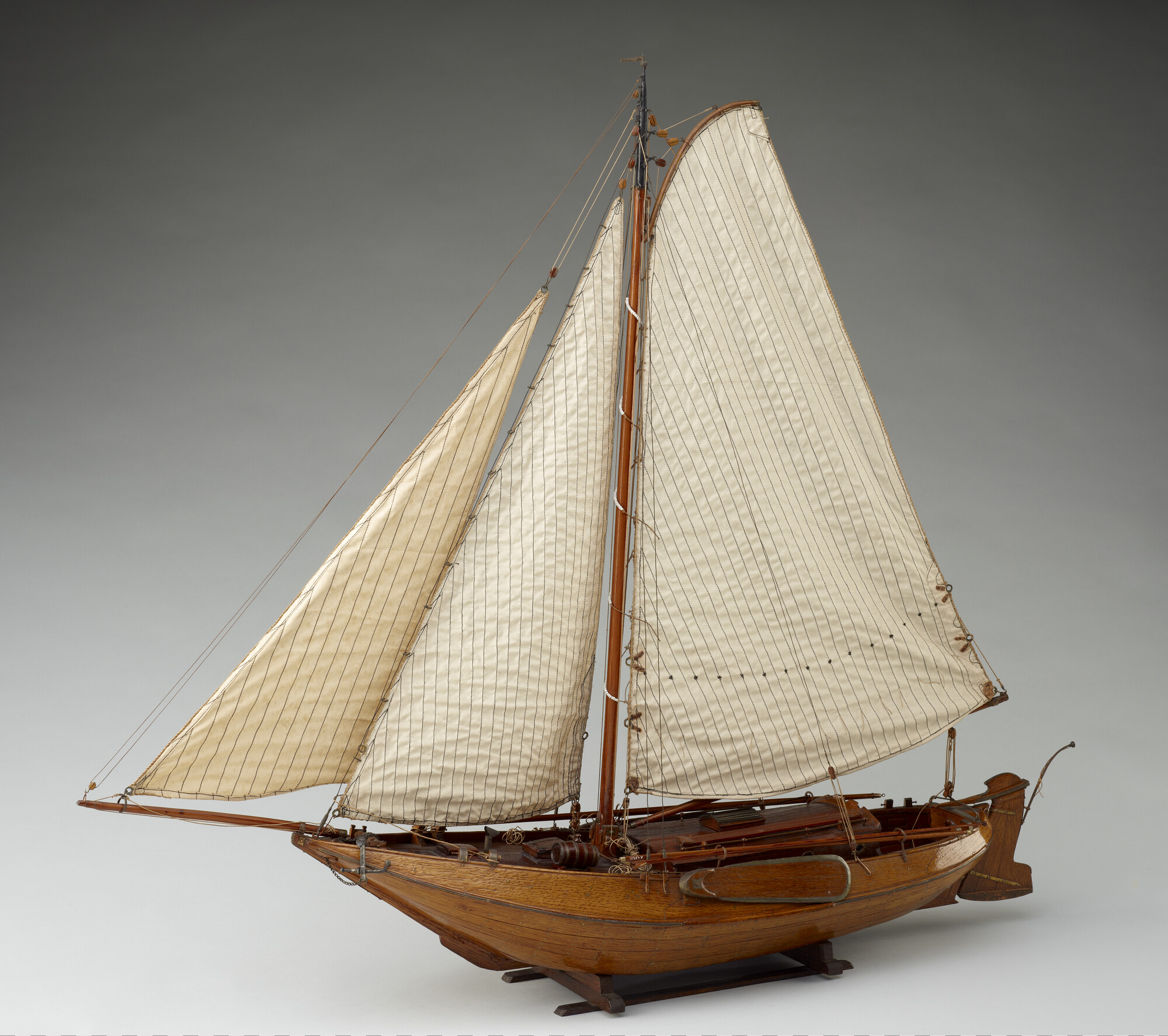A.0439(01); Model van het hoogaarsjacht Oscar en Virginie; scheepsmodel