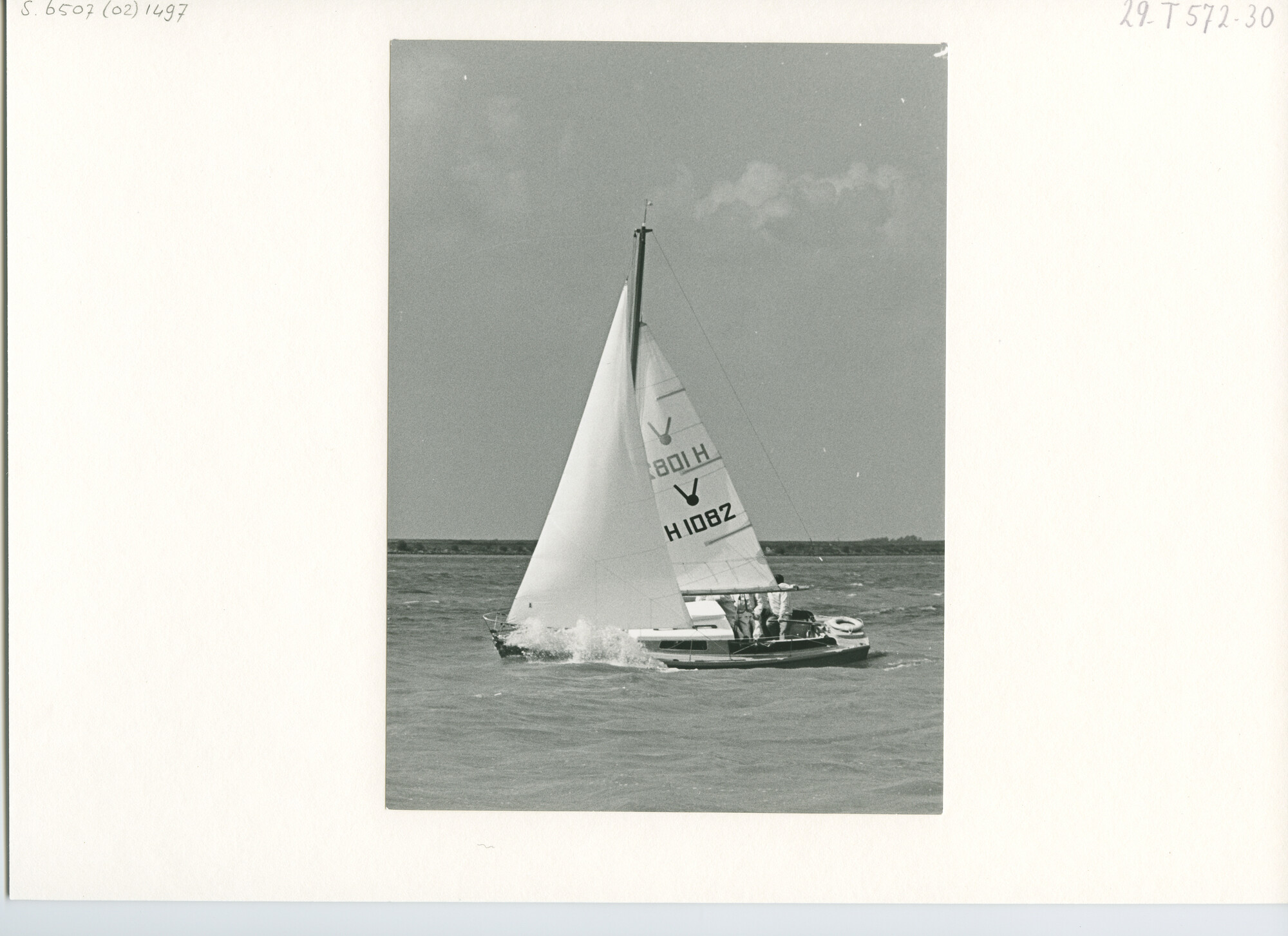 S.6507(02)1497.03; Zwart-wit foto van de Trintelwedstrijd 1966; foto
