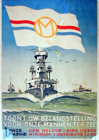 1993.0888; 'Toont uw belangstelling voor onze mannen ter zee'; affiche