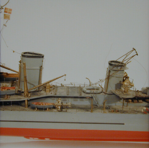 B.0203(01); Model van de torpedobootjager Hr.Ms. Isaac Sweers; scheepsmodel