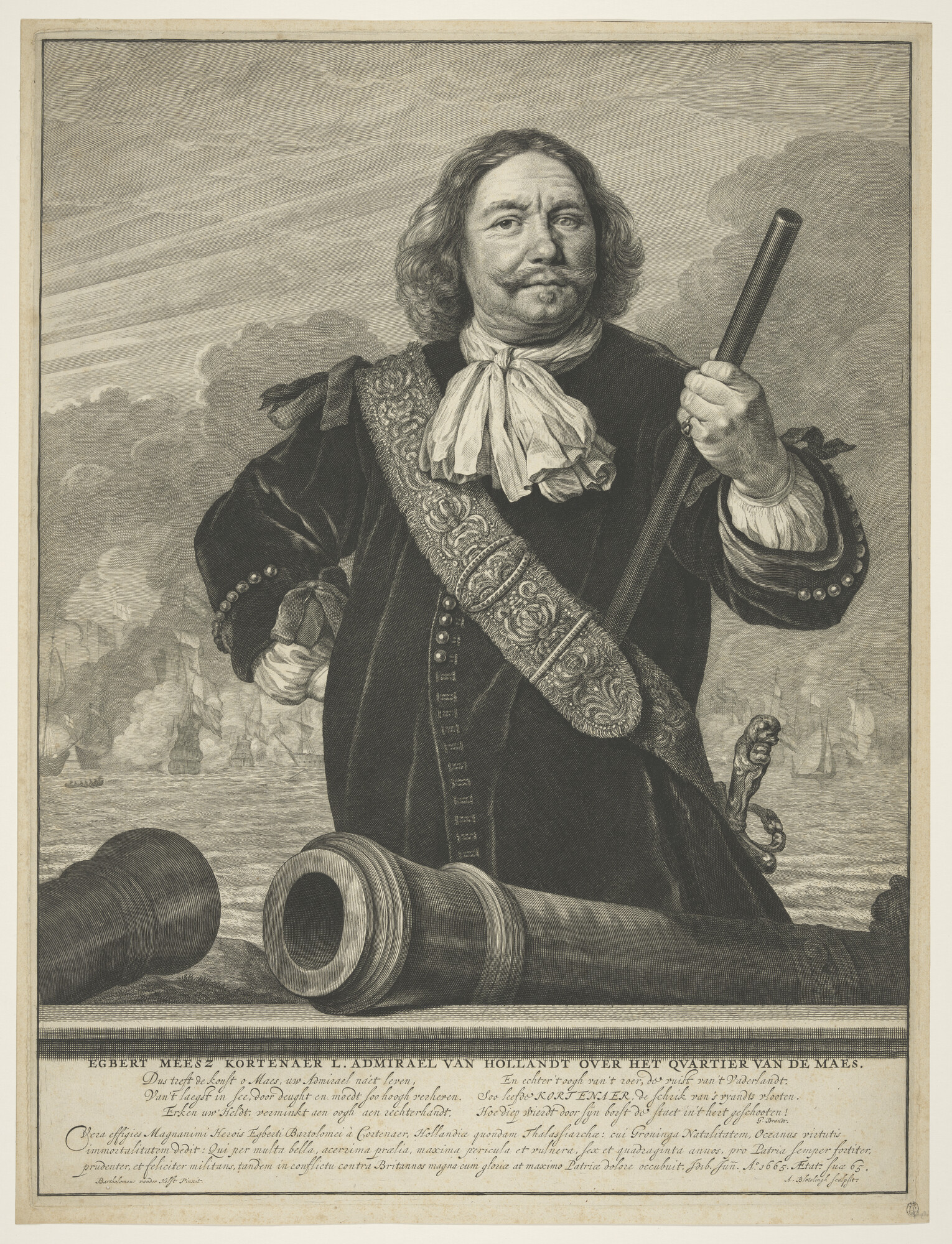 A.1353(01); Portret van admiraal Egbert Meesz. Kortenaer; prent