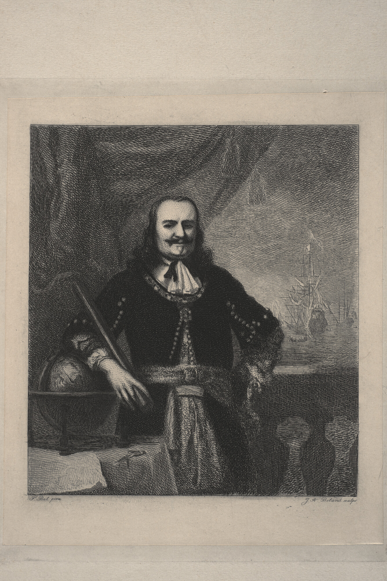 A.3024(06)n; Portret van Michiel Adriaensz. de Ruyter; prent