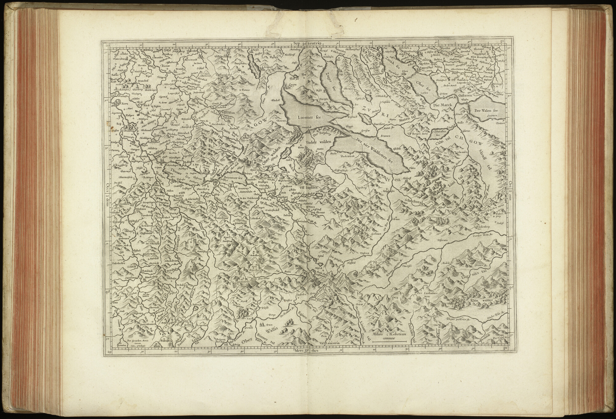 A.0145(227) [kaart 075]; Kaart van Centraal-Zwitserland; kaart