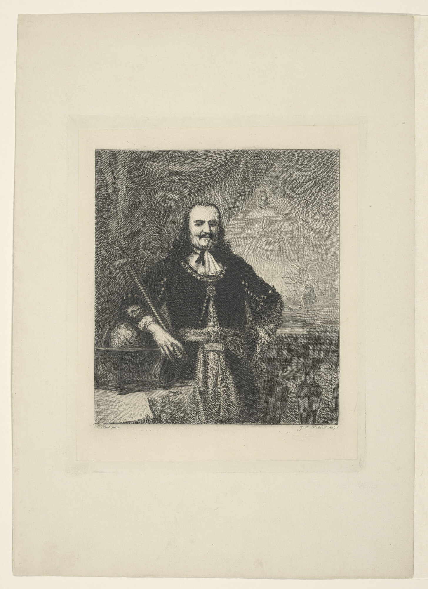 A.3024(06)n; Portret van Michiel Adriaensz. de Ruyter; prent