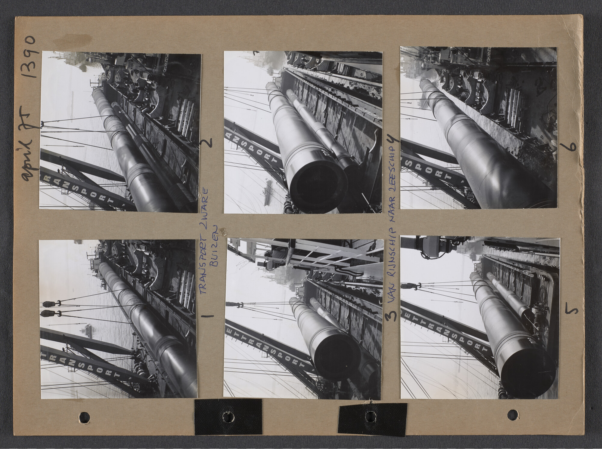 S.9102(35); Multomap met foto's door Ben Burgers, samengesteld door de Vereniging De Amsterdamsche Haven; foto