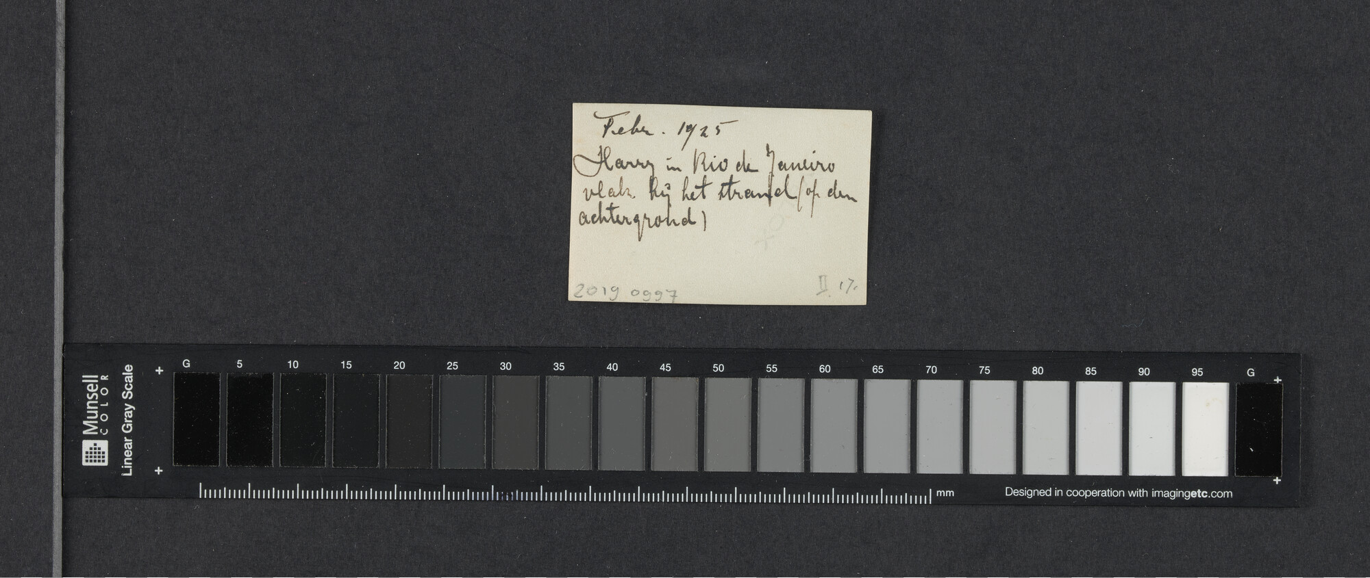 2019.0997; Envelopje bij de foto's van de familie Franken tijdens de reis met ss. Voltaire van New York naar Rio de Janeiro, 1925; envelop