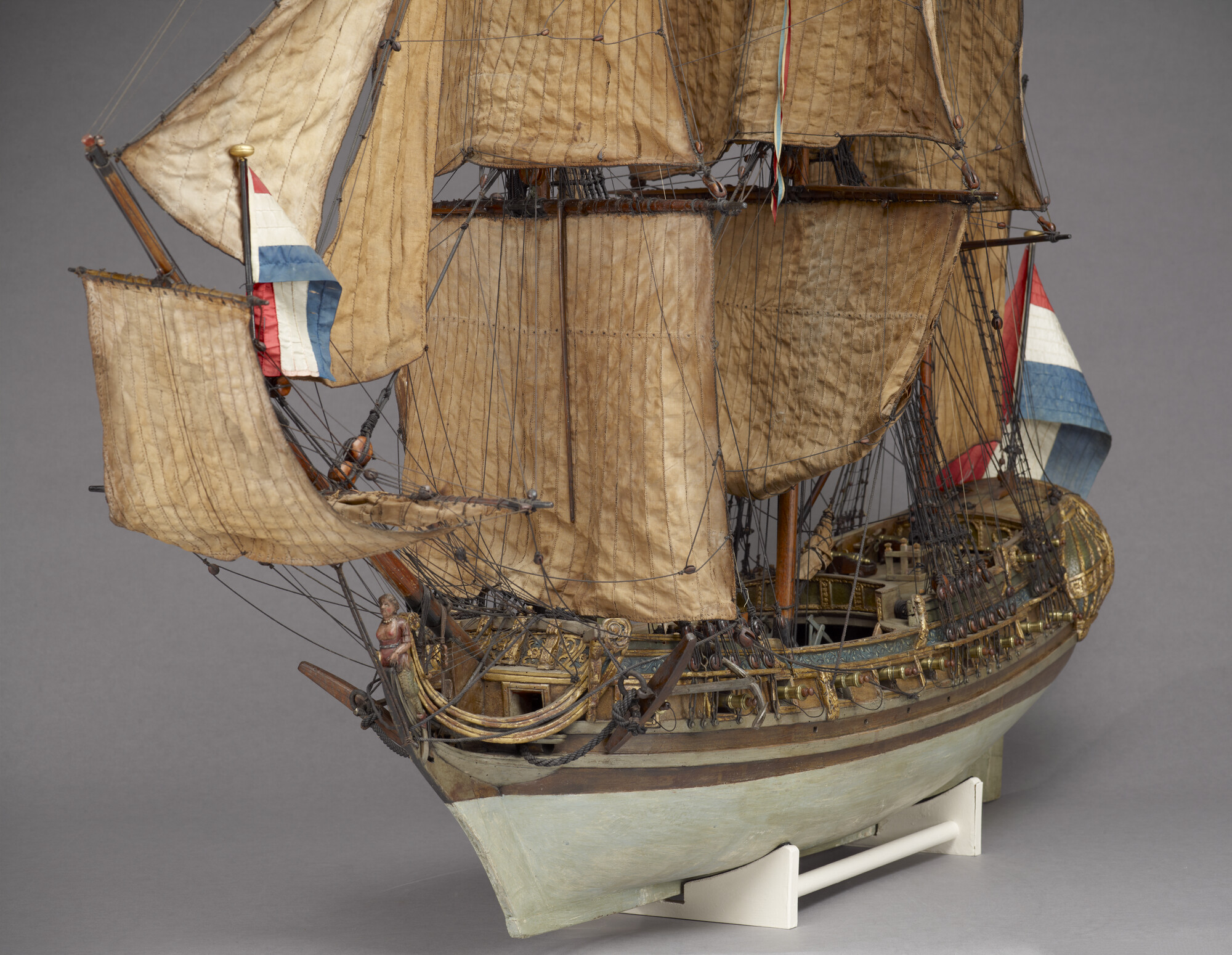 S.1198; Model van het koopvaardijschip D'Keulse Galy; scheepsmodel