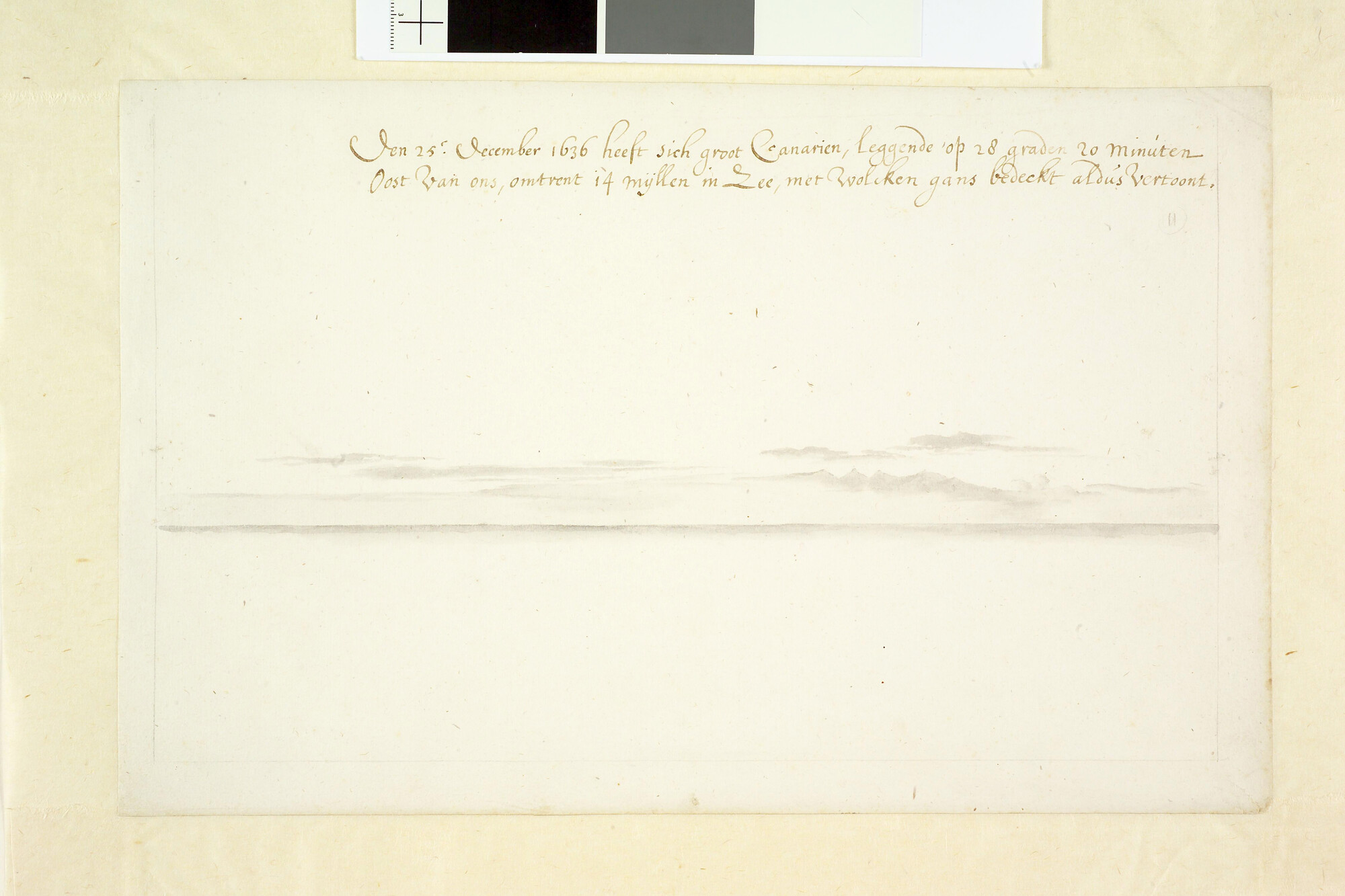 A.3457(11); Landverkenning van Gran Canaria; tekening