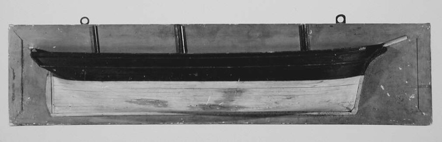 A.5036; Halfmodel van de clipper Java; scheepsmodel