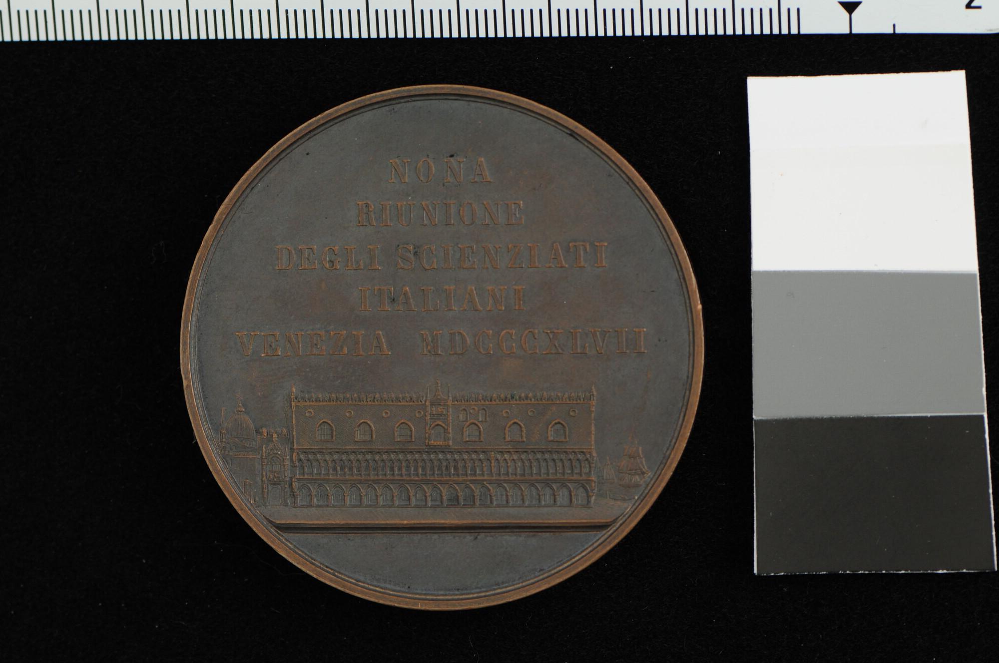 A.0058(16); Penning op het 9de congres van de Scienziati Italiani, 1847; penning