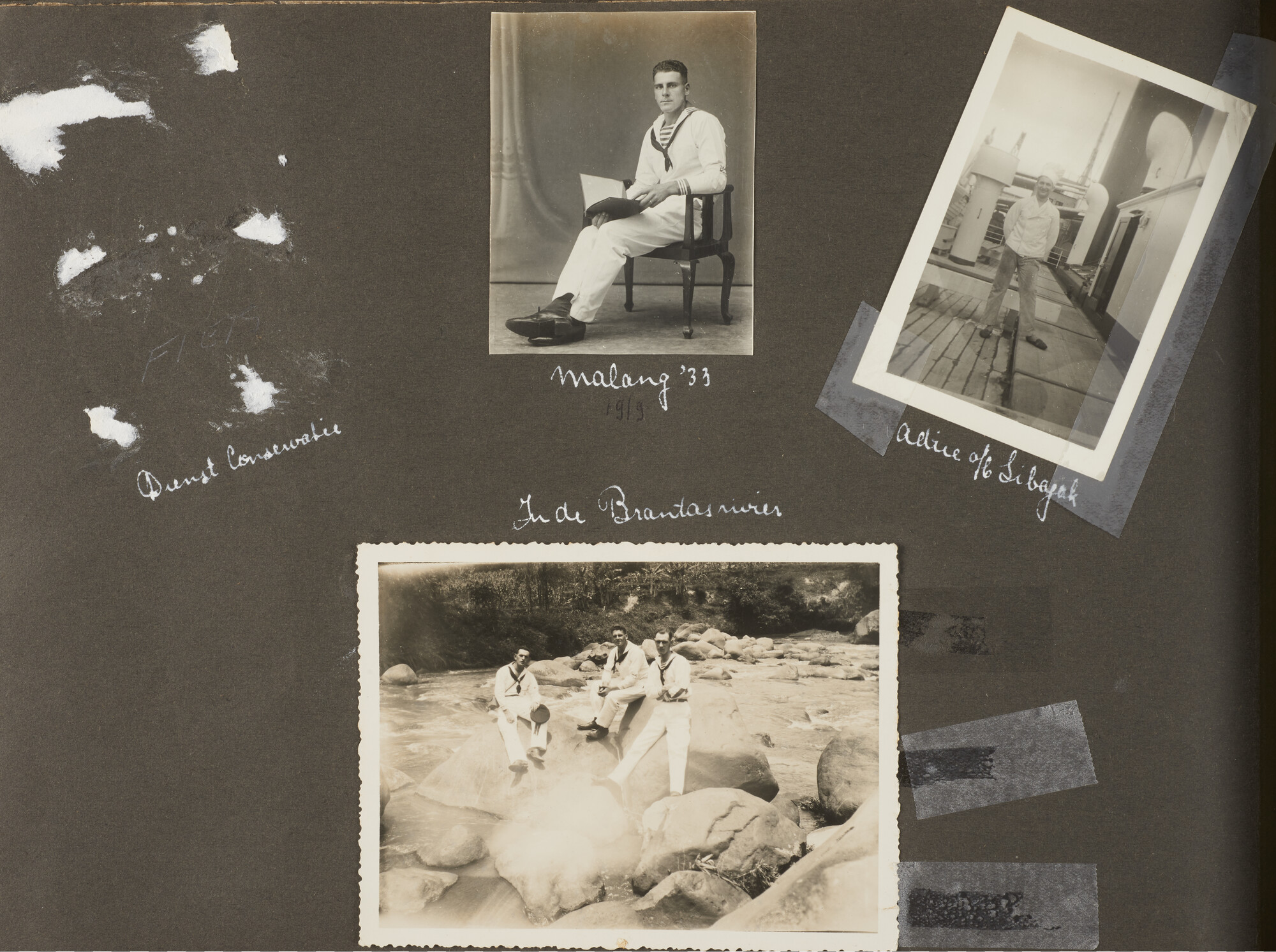 2019.0972; Fotoalbum van luitenant-ter-zee 2e klasse bij de Dienst der Conservatie Bouwen Huisman (1912-2001); fotoalbum