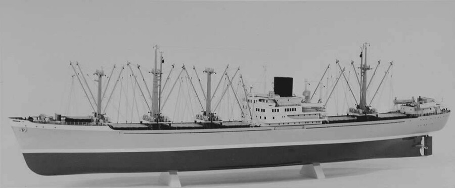 A.5661; Model van het vrachtschip ms. Maaslloyd; scheepsmodel