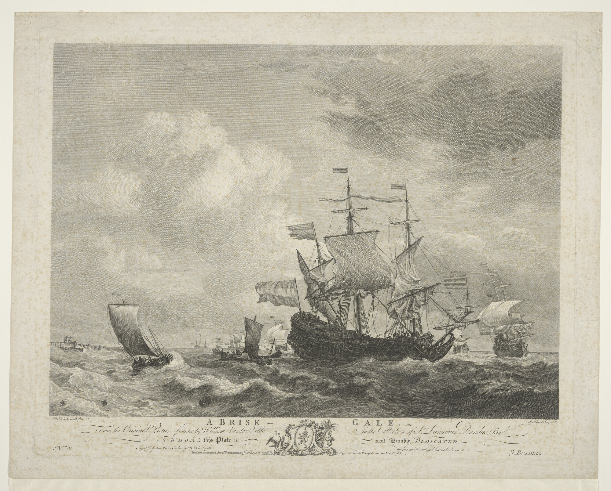 A.0149(0753); A brisk gale; prent