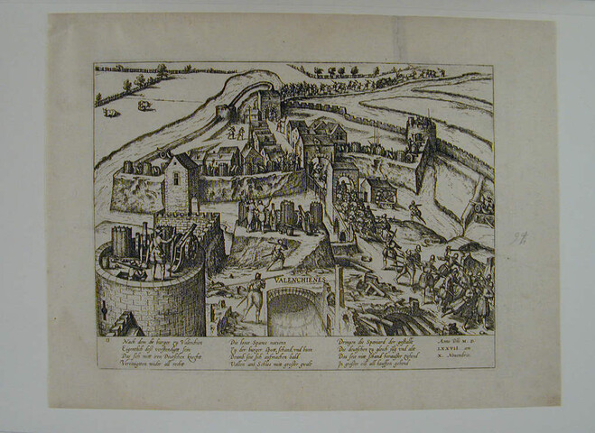 A.0145(027)156; Valenciennes van de Spanjaarden bevrijd, 10 november 1576; prent