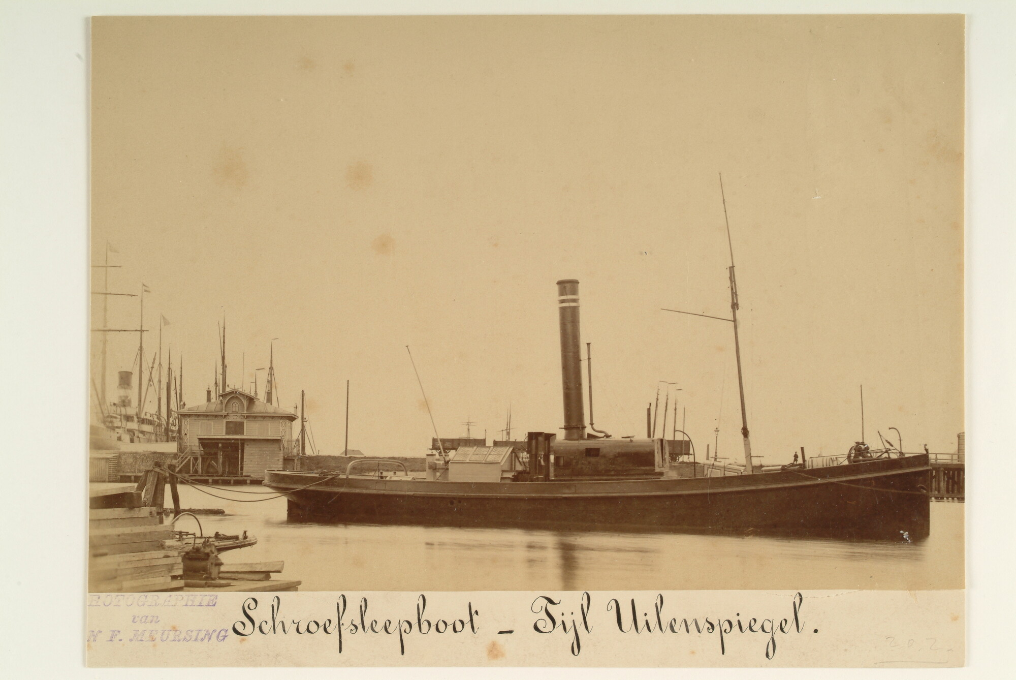 S.1156(06)152; De stoomsleepboot 'Tijl Uilenspiegel', 3 augustus 1890; foto