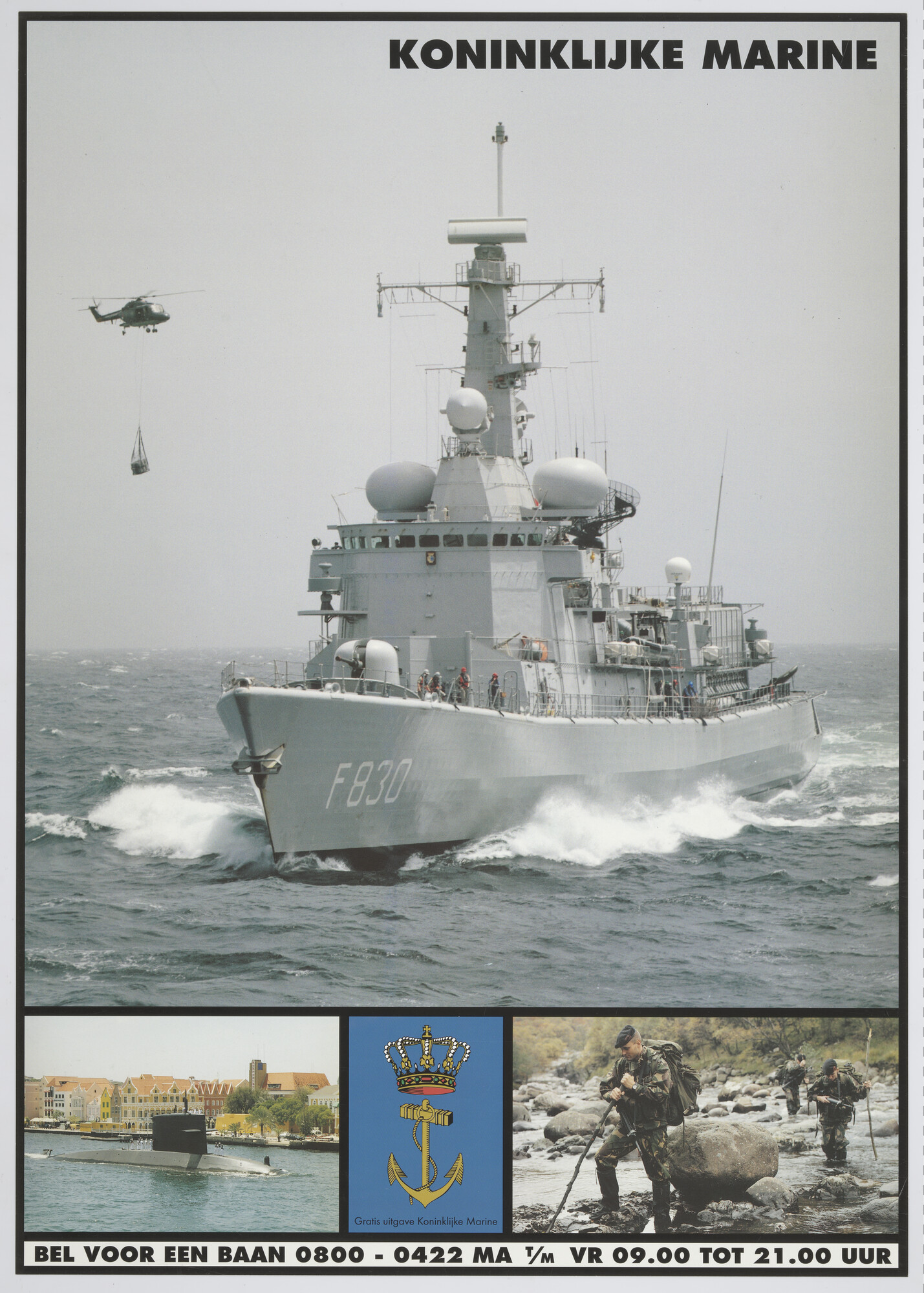 1999.3915; Wervingsaffiche van de Koninklijke Marine; affiche