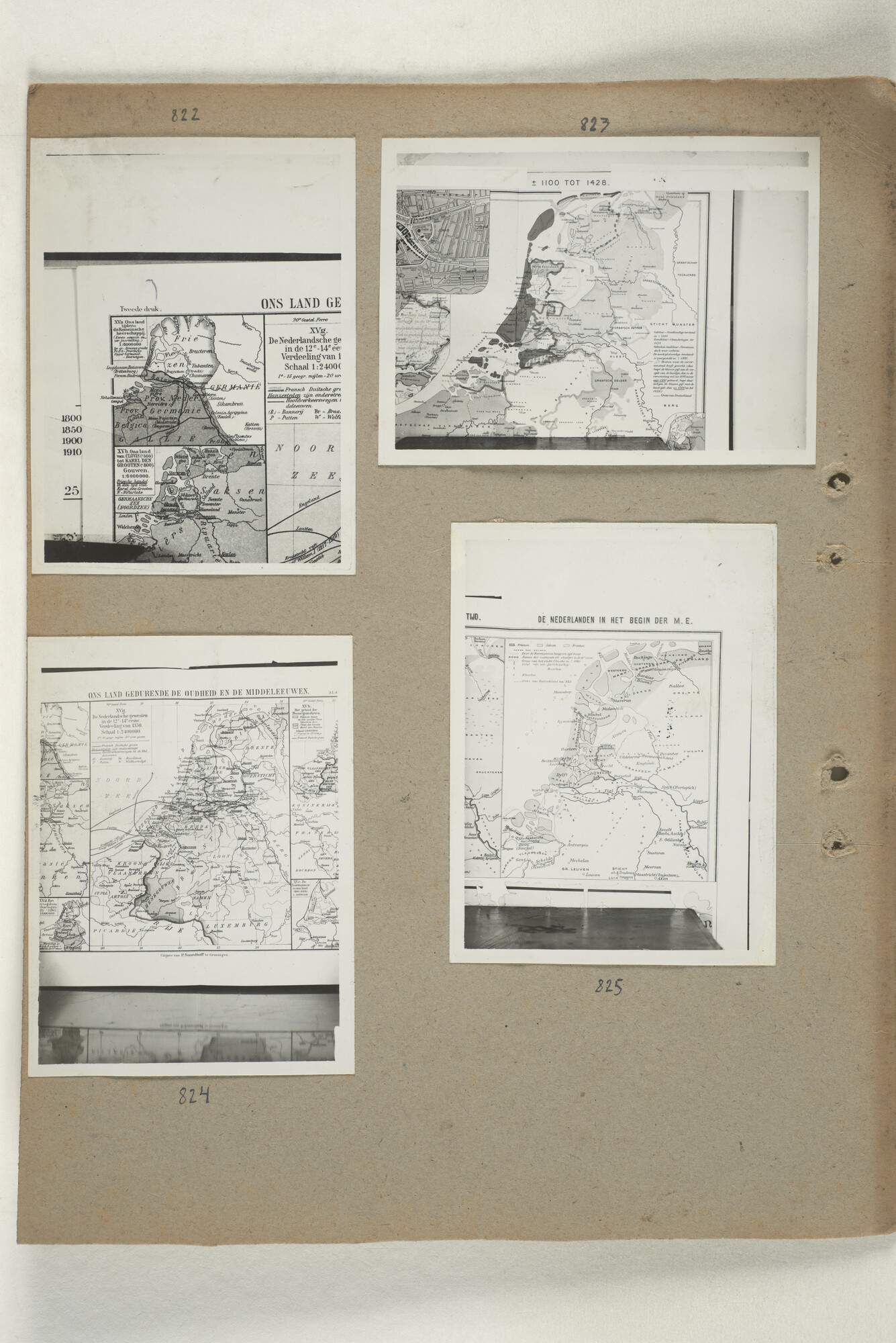1998.2181; Omslag met een grote hoeveelheid proef foto's gemaakt in opdracht van de Gemeente Handelsinrichtingen en de Vereniging "de Amsterdamsche Haven" te Amsterdam.; omslag