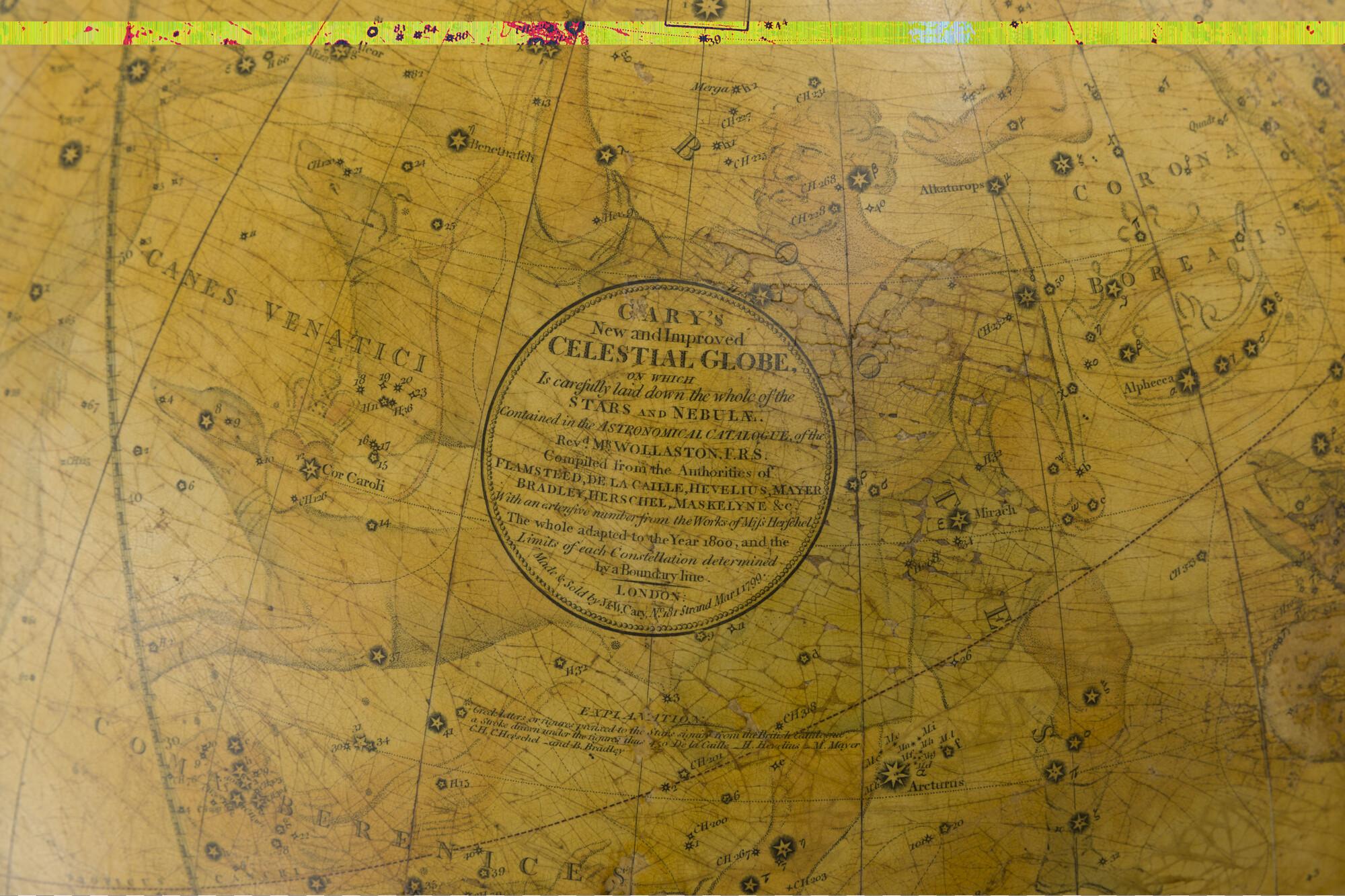 A.0145(025)13; Hemelglobe van 53,5 cm diameter door John en William Cary, 1799; globe