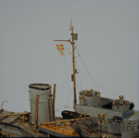 B.0203(01); Model van de torpedobootjager Hr.Ms. Isaac Sweers; scheepsmodel