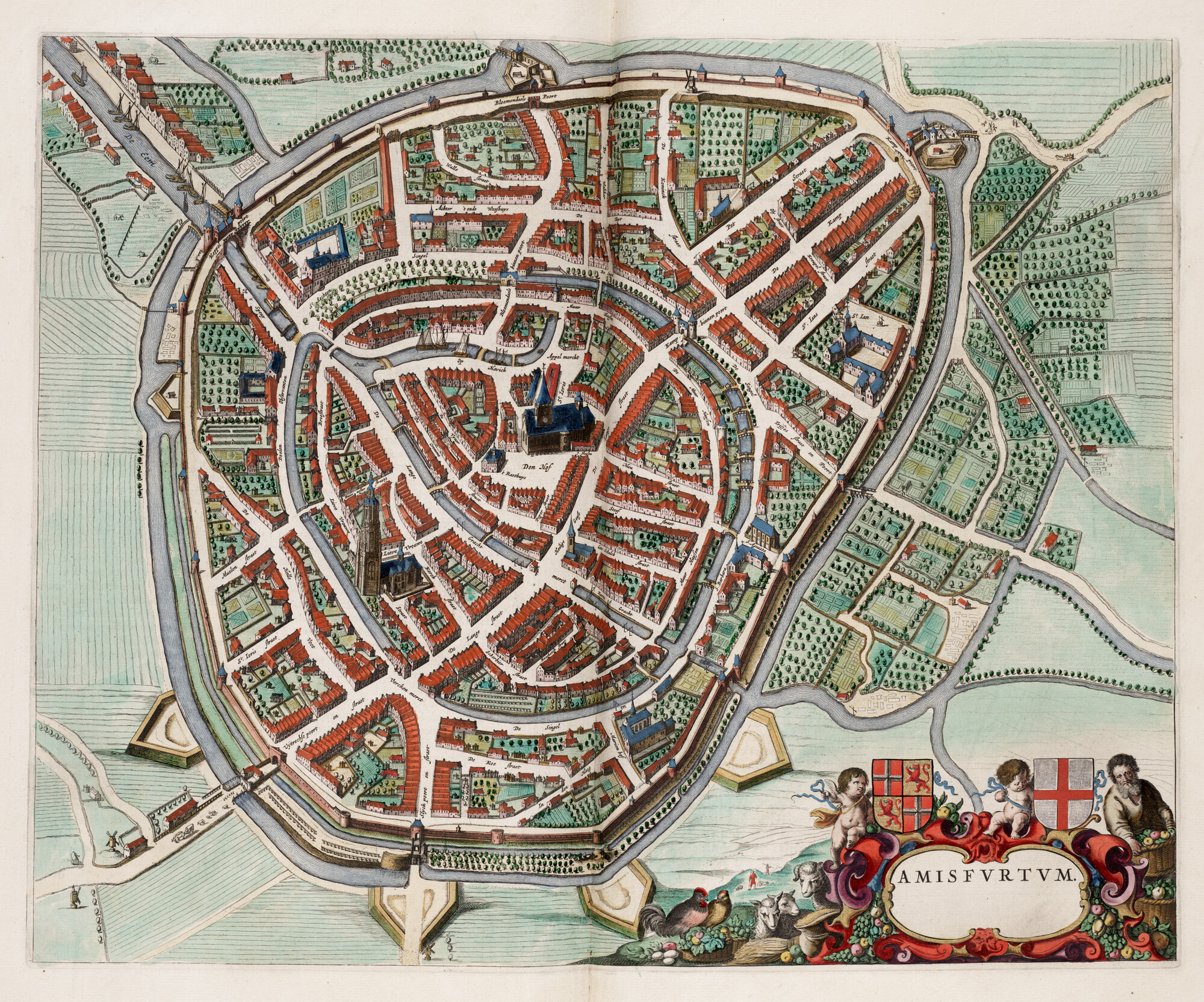 S.1034(15) [kaart 060]; Kaart van Amersfoort; landkaart