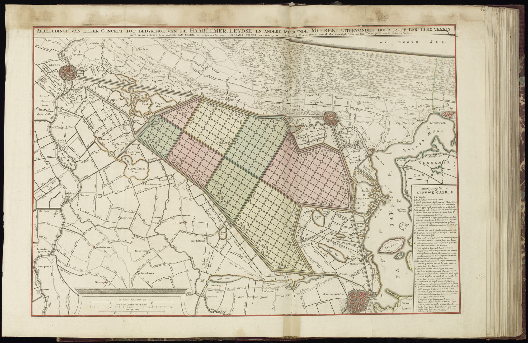 B.0032(033) [kaart 029]; Kaart van het plan van inpoldering van het Haarlemmermeer; kaart