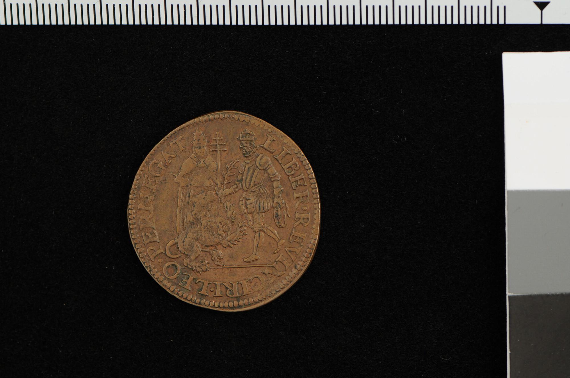S.0895(04); Rekenpenning op de mislukte vredesonderhandelingen te Keulen, 1580; jeton