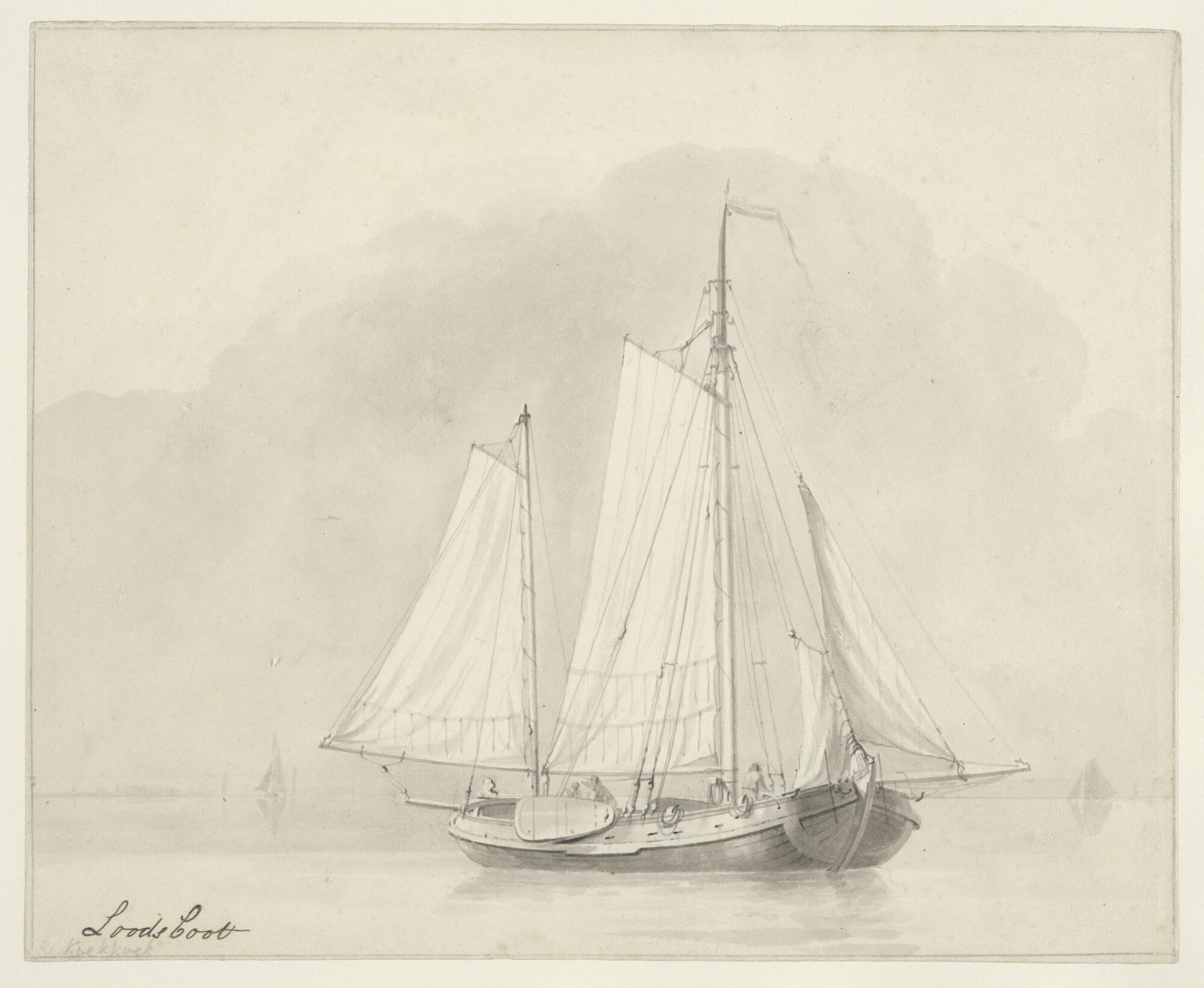 A.0149(0608); Tekening van een loodsboot; tekening