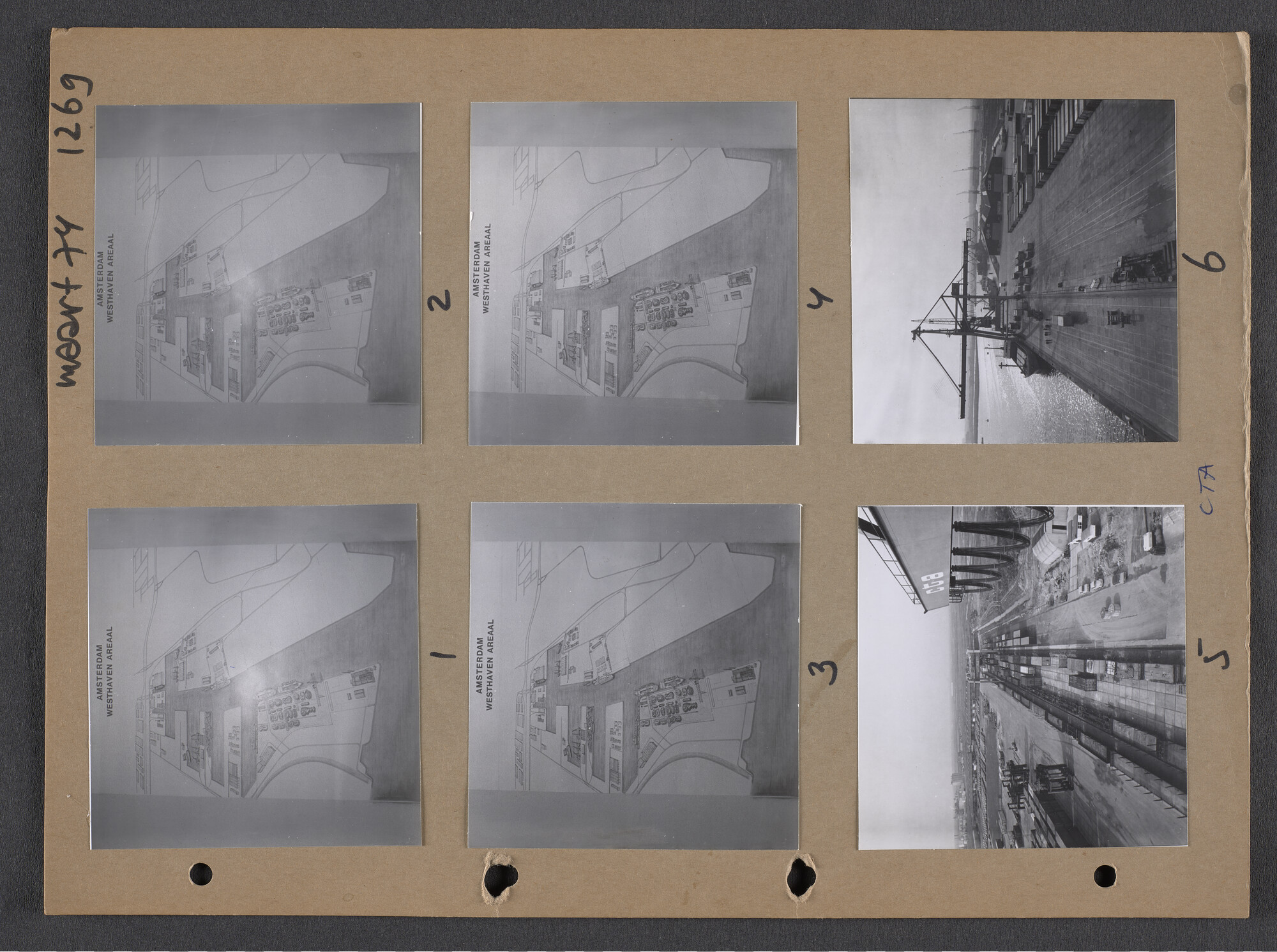 S.9102(32); Multomap met foto's door Ben Burgers, samengesteld door de Vereniging De Amsterdamsche Haven; foto