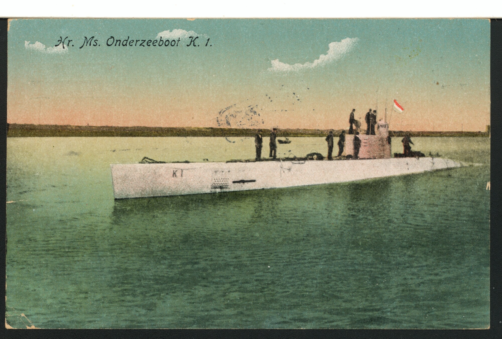 S.7484; Hr.Ms. Onderzeeboot 'K 1'; prentbriefkaart