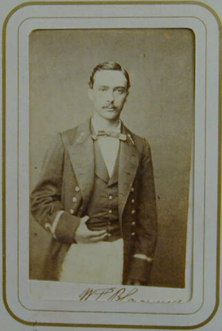 S.0576(01)159; Portretfoto van luitenant-ter-zee der tweede klasse W.T. Blaauw (1842-1897); foto