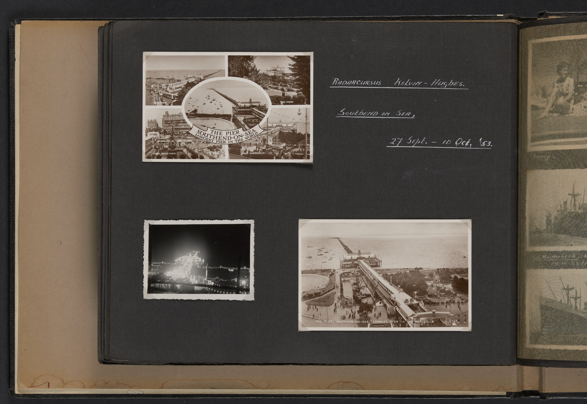2021.0010; Fotoalbum van Joost Ossewaarde, radiotelegrafist, van reizen op diverse schepen van 1953 t/m 1958; fotoalbum