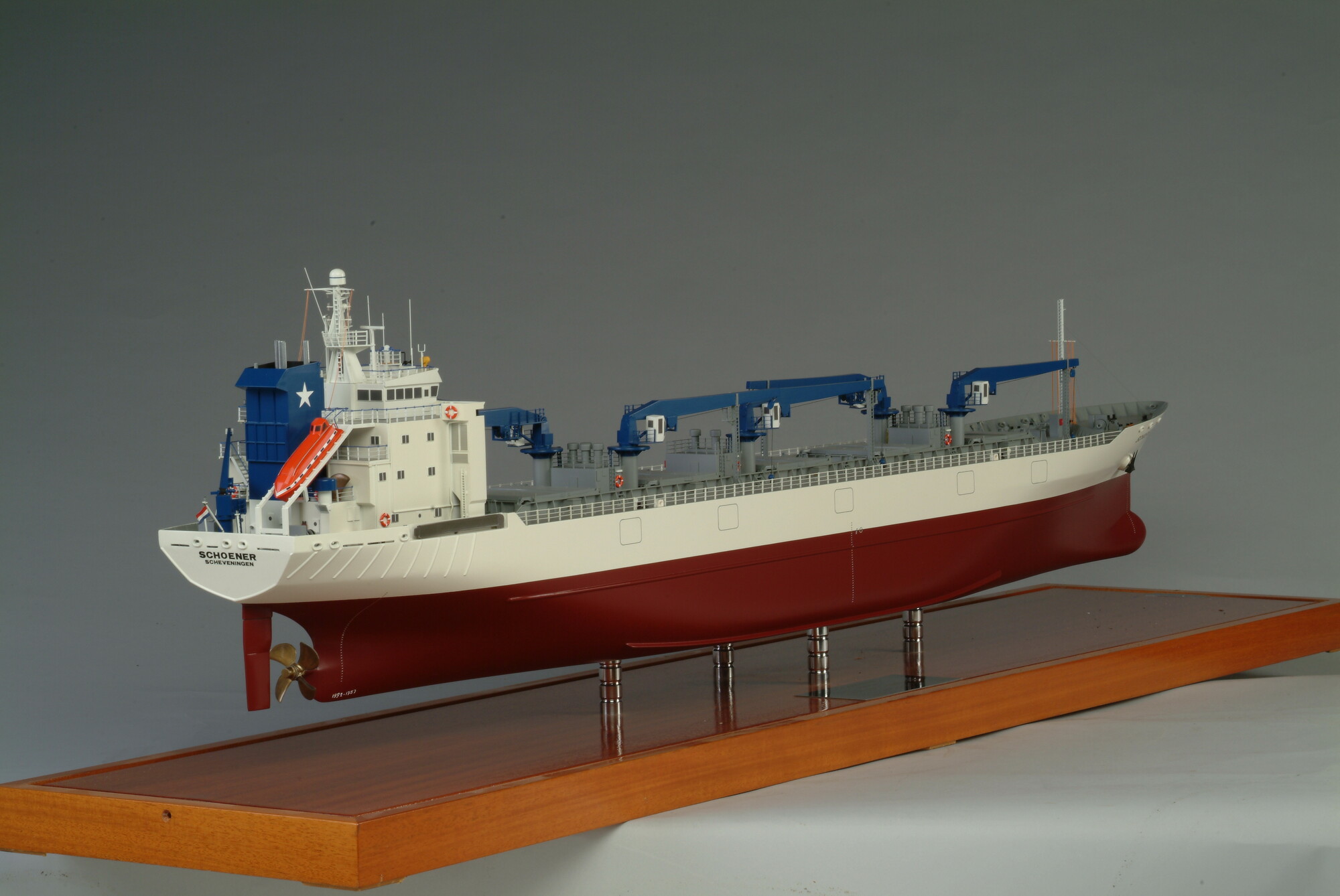 1992.1757; Model van het koelschip ms. Schoener; scheepsmodel