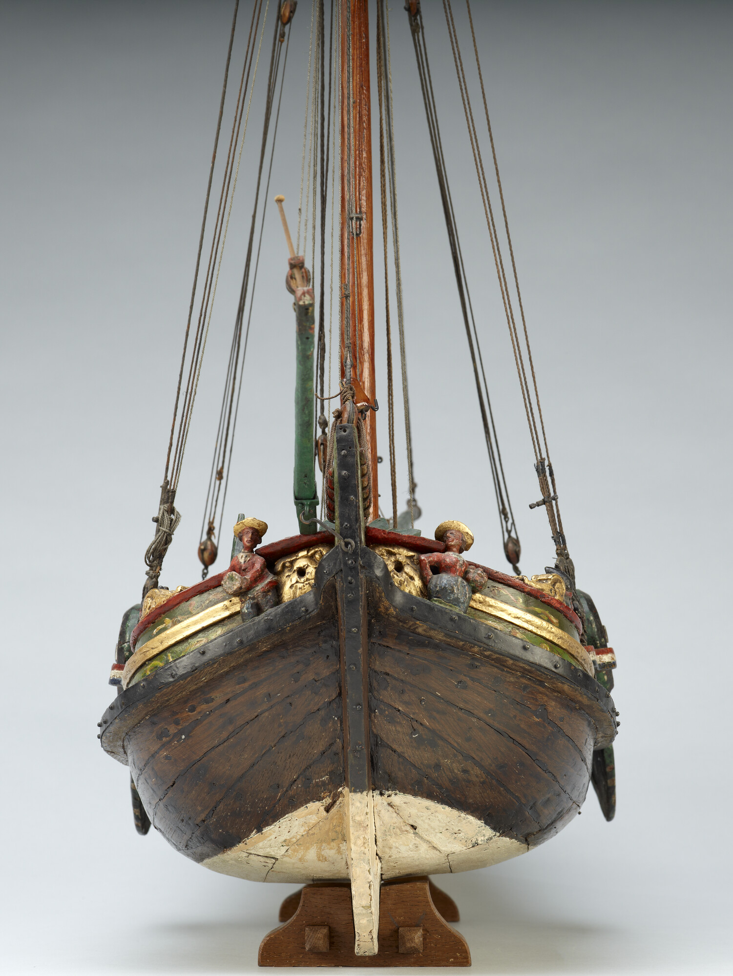 A.0115(11); Model van het hekjacht De Vrouw Jacomina; scheepsmodel