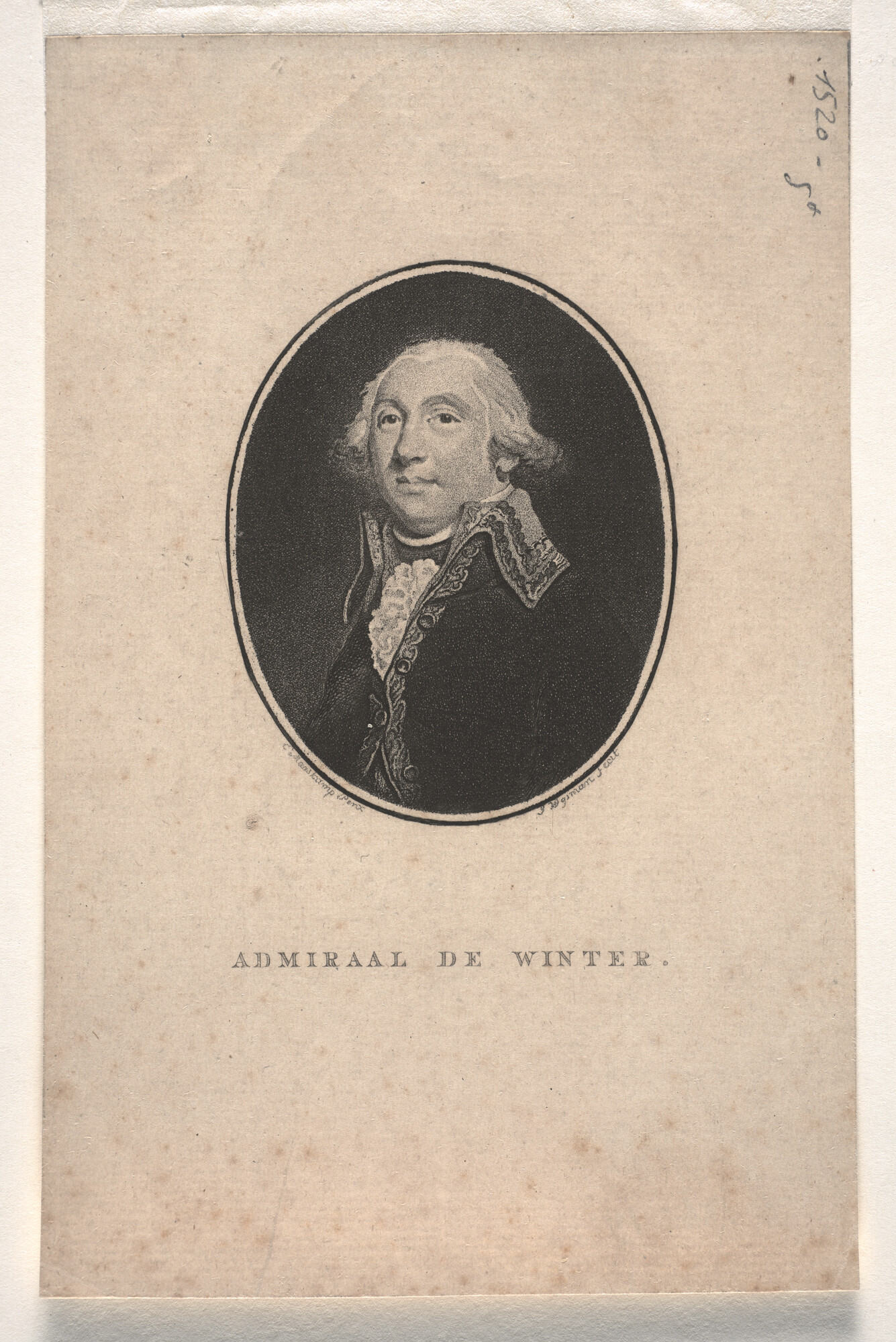 A.1361(19) [nr 0018]; Portret van Admiraal de Winter; prent