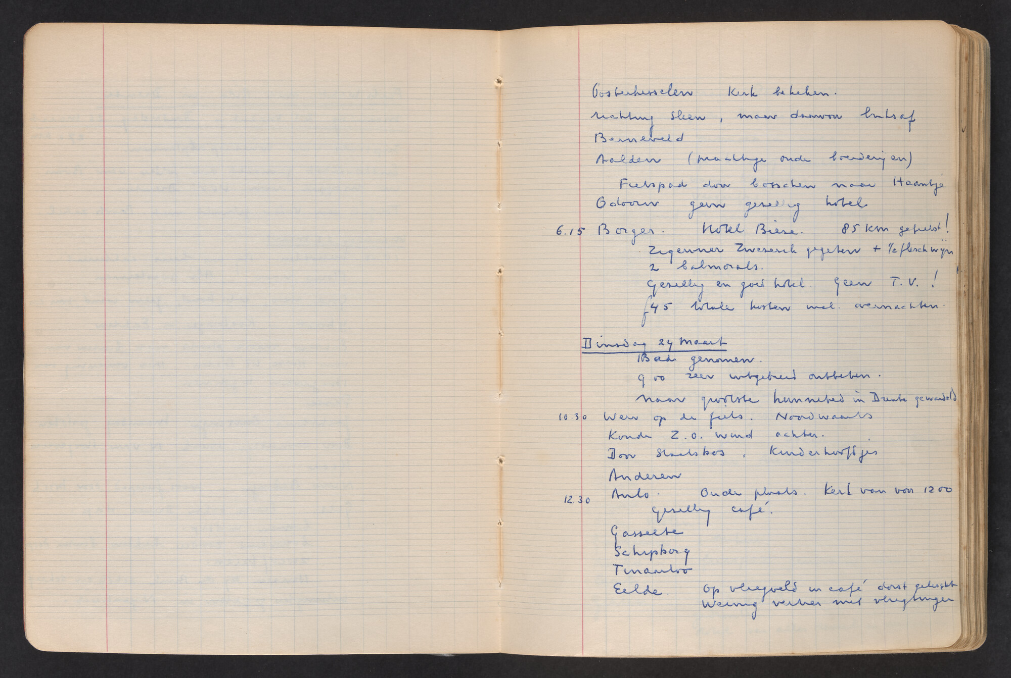 2017.0796; Logboek c.q. fotoalbum van o.a. reizen met zeeschouw Grutto in Nederland, 1963-1965; logboek