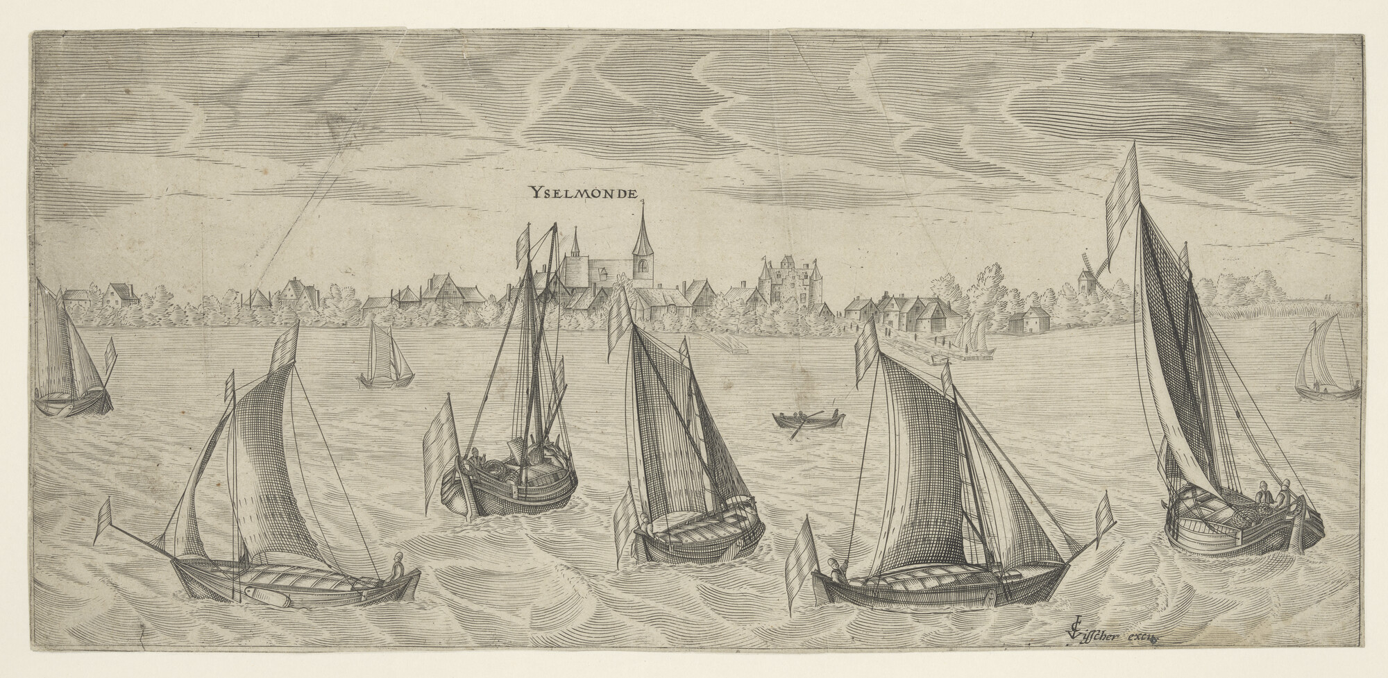 A.0132(02)42; De rede van IJsselmonde; prent