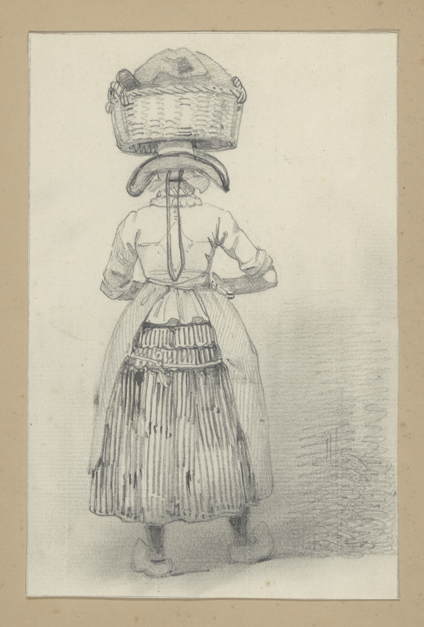 A.0863(08); Een visloopster; tekening