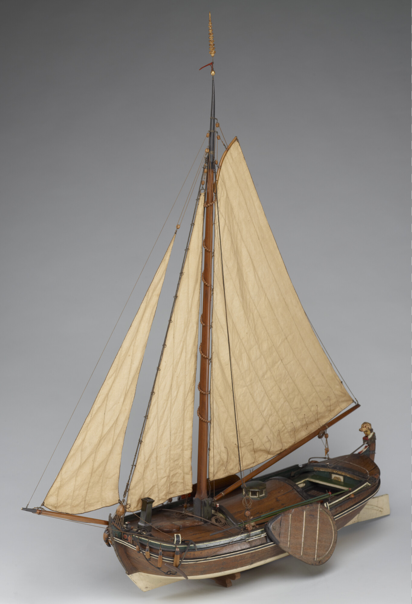 A.0118(04); Model van de Noord-Hollandse boeier De Twee Gebroeders; scheepsmodel
