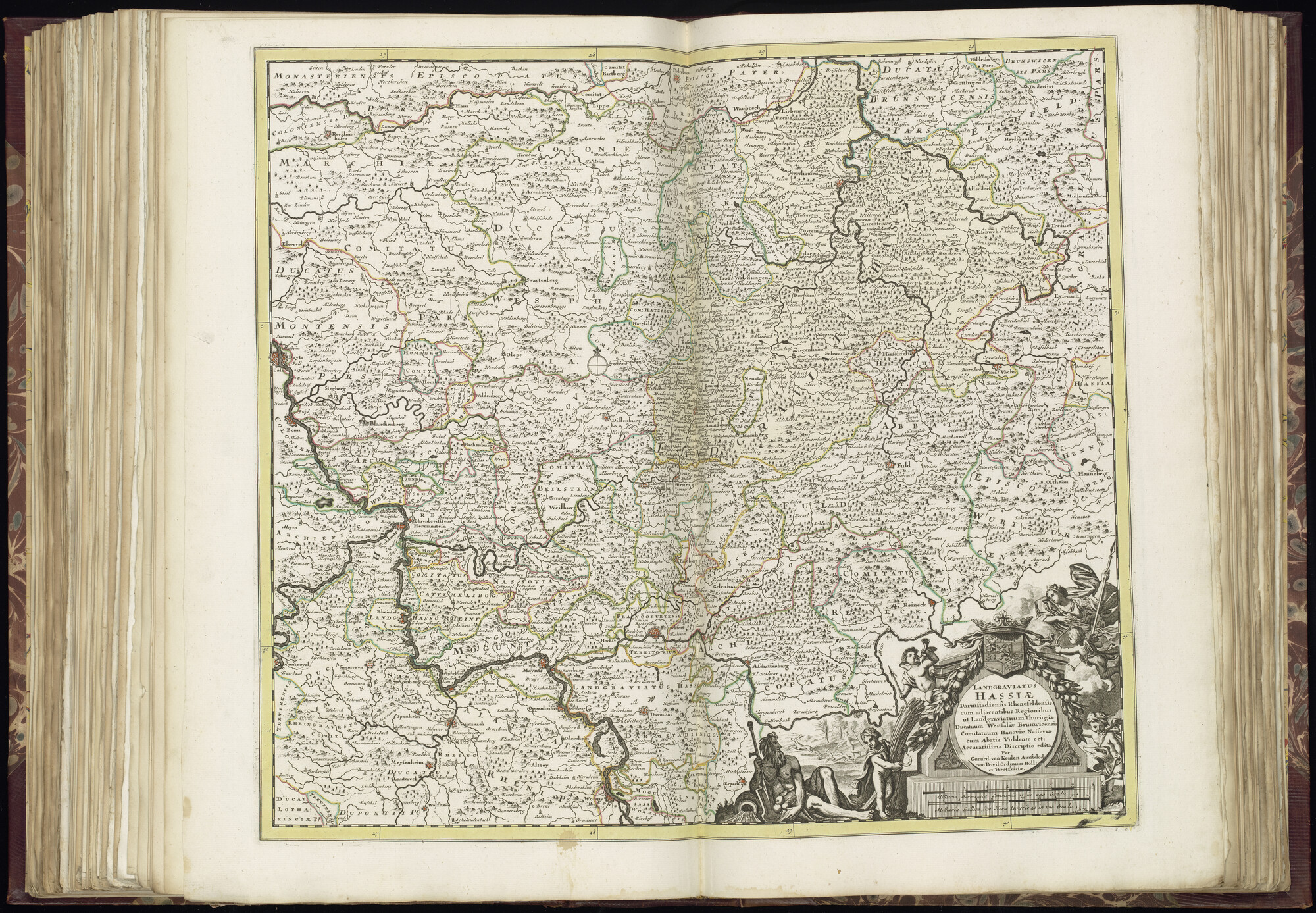 B.0032(028) [kaart 088]; Kaart van Centraal-Duitsland; kaart