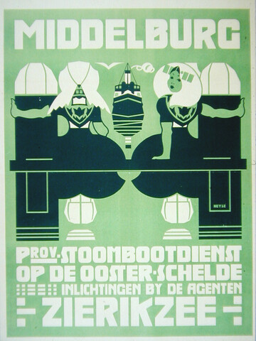 1991.0007; Provinciale Stoombootdienst op de Oosterschelde; affiche