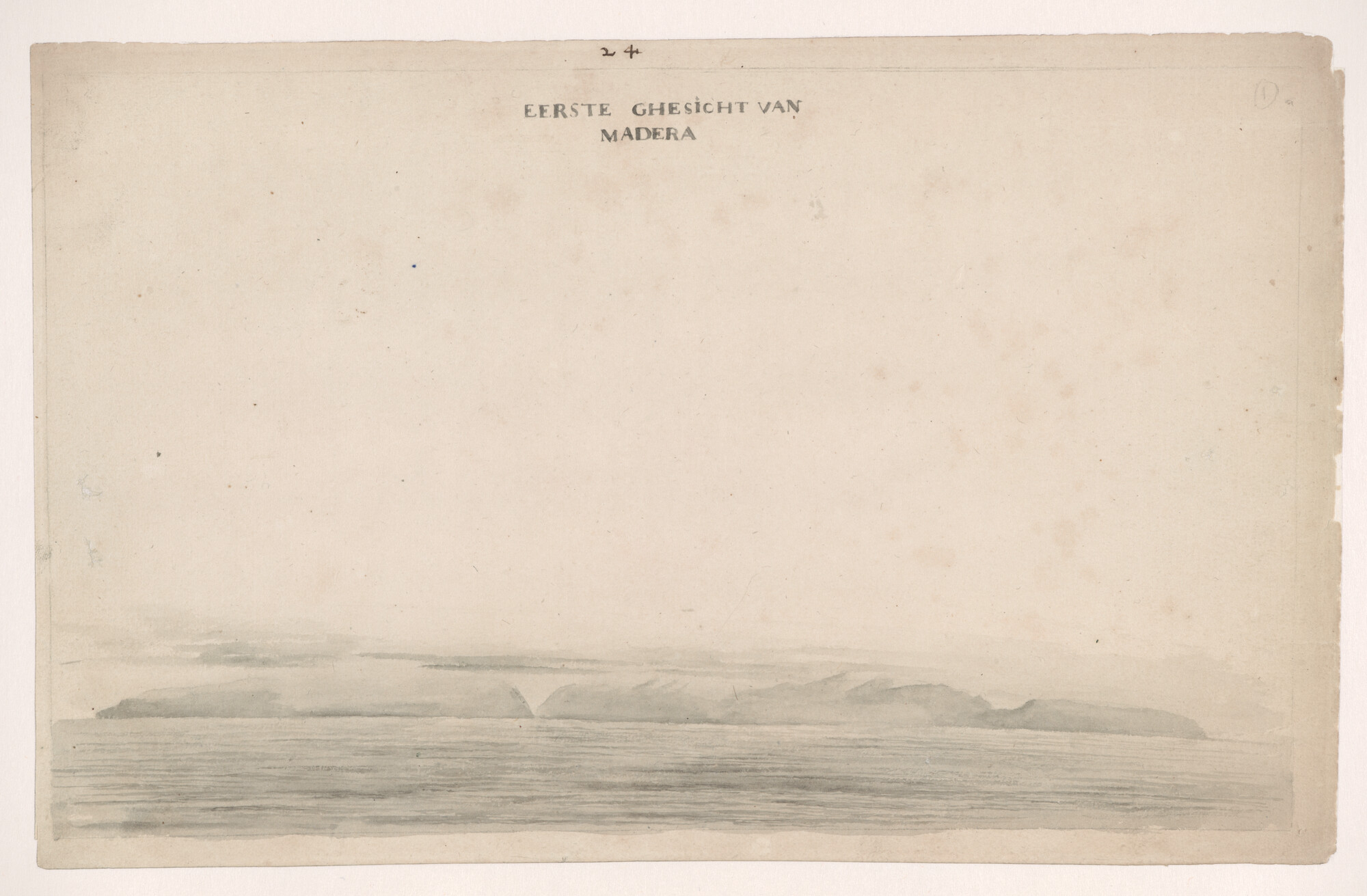 A.3457(01); Landverkenning van Madeira; tekening