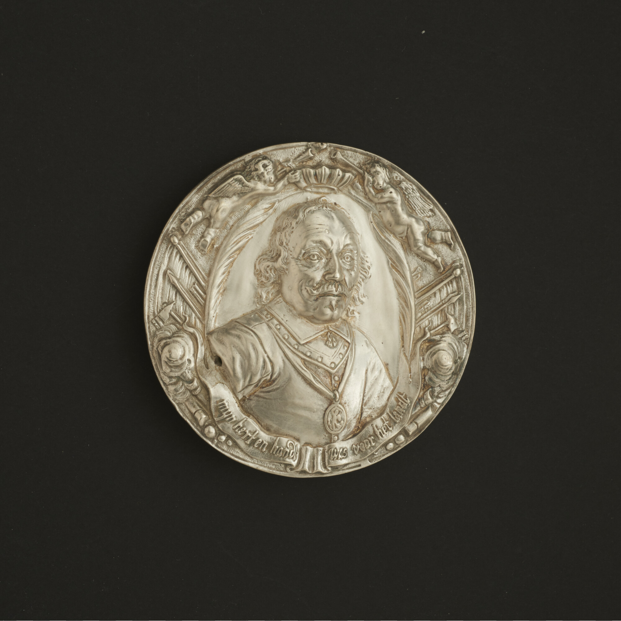 S.0004(01)08; Penning op het sneuvelen van luitenant-admiraal Maarten Harpertsz. Tromp, 1653; penning