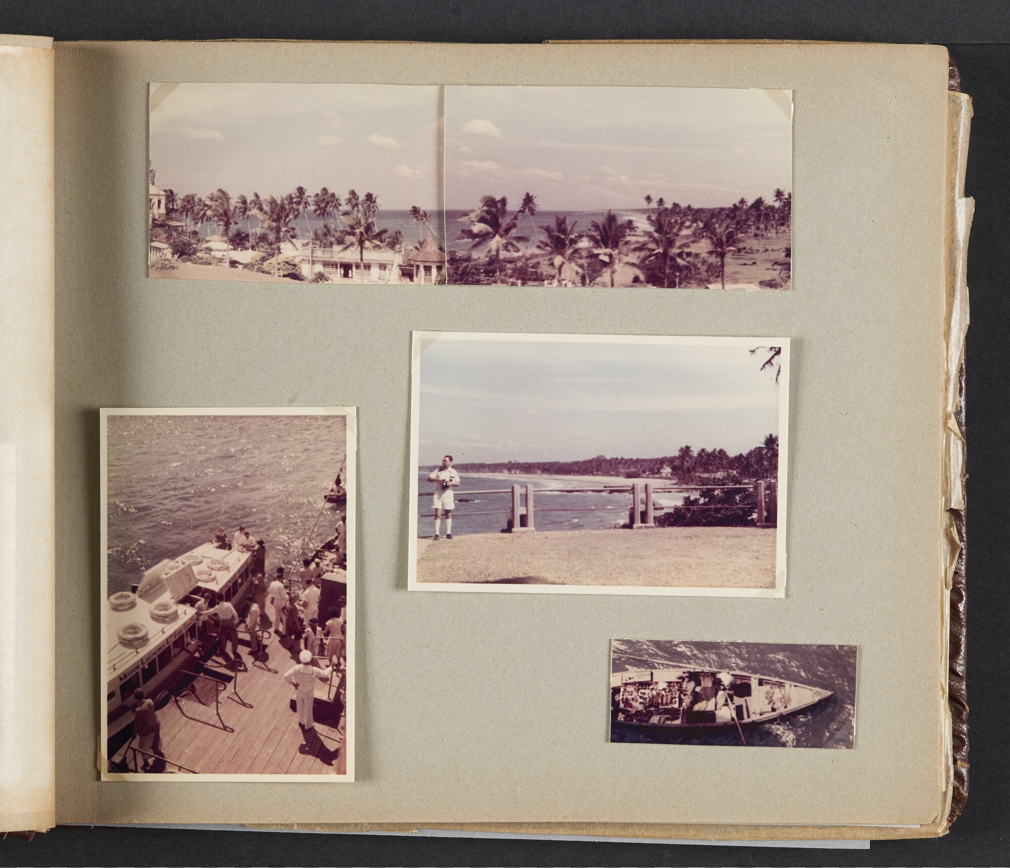 2019.0671; Fotoalbum van het echtpaar Jan van der Meer Mohr en Johanna van der Meer Mohr-van Ruler van hun reis op ms. Oranje van Tandjong Priok naar Amsterdam tussen 18 december 1953 en 7 januari 1954; fotoalbum
