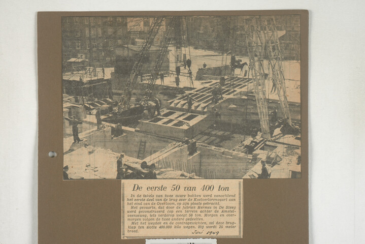 2001.1755; Omslag met vele foto's en knipsels van meest bergingsactiviteiten door Reederij v/h Gebroeders Goedkoop te Amsterdam in de periode 1929 / 1949; omslag